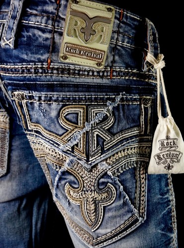 Jeans uomo rock revival - jeans,