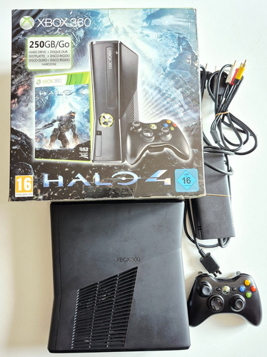 Console xbox 360 slim noir - console,